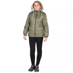 Женская куртка Прага-Люкс ВО оливковая зимняя