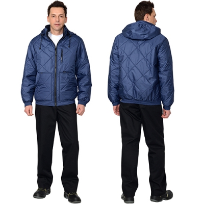 Куртка Прага-Люкс синяя зимняя