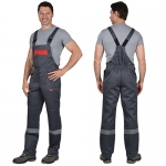 Костюм Легионер темно-серый с красным, куртка, полукомбинезон