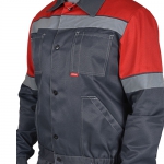 Костюм Легионер темно-серый с красным, куртка, полукомбинезон