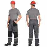 Костюм Лигор серый с красным, куртка, брюки