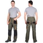 Костюм Манхеттен оливковый, укороченная куртка, брюки МВО