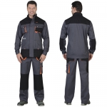 Костюм Манхеттен темно-серый, куртка, полукомбинезон МВО
