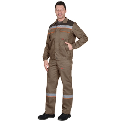 Костюм Мастер светло-коричневый, куртка, полукомбинезон