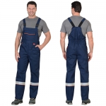 Костюм Мастер синий с оранжевым, куртка, полукомбинезон