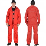 Костюм Мельбурн, куртка, полукомбинезон красный