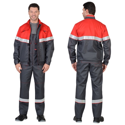 Костюм Навигатор серый, куртка, полукомбинезон