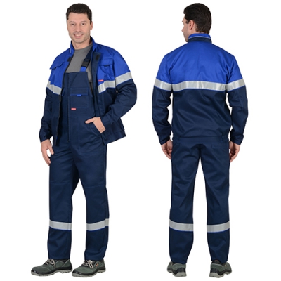 Костюм Навигатор синий, куртка, полукомбинезон, 50% ХБ, 50% ПЭ