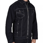 Костюм Плутон черный, куртка, брюки, 100% хлопок