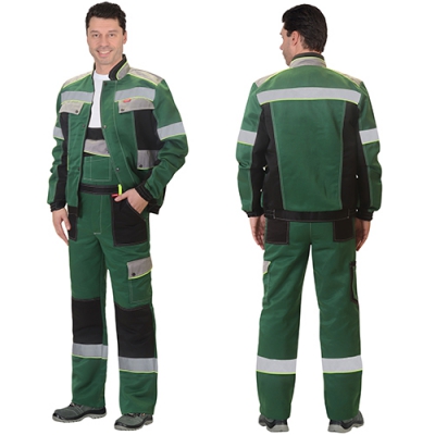 Костюм Полином зеленый, куртка, полукомбинезон