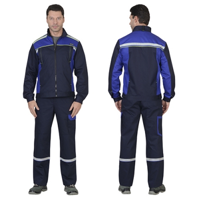 Костюм Практик-Люкс МВО темно-синий, куртка, полукомбинезон