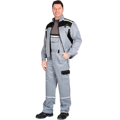 Костюм Практик серый, куртка, полукомбинезон