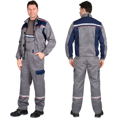Костюм Практик-Сервис серый, куртка, полукомбинезон