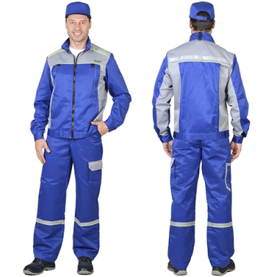 Костюм Практик васильковый, куртка, полукомбинезон