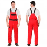 Костюм Престиж красный, куртка, полукомбинезон