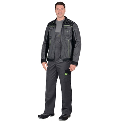 Костюм Престиж серый, куртка, полукомбинезон