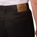 Костюм Престиж серый с черным, зеленая отделка, куртка, брюки