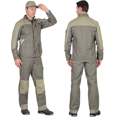 Костюм Вест-Ворк оливковый, брюки, куртка