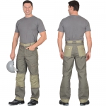 Костюм Вест-Ворк оливковый, брюки, куртка