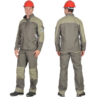 Костюм Вест-Ворк оливковый, куртка, полукомбинезон