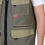 Костюм Вест-Ворк оливковый, брюки, жилет