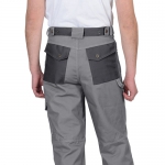 Брюки Вест-Ворк светло-серого цвета с темно-серым