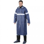 Плащ влагозащитный Волга синий ПВХ с СОП