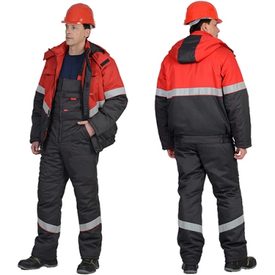 Костюм Навигатор красный, куртка, полукомбинезон