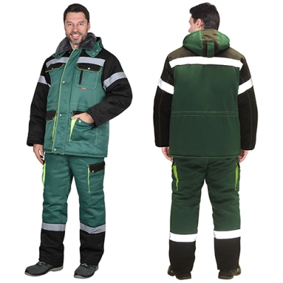 Костюм Титан зеленый, куртка, полукомбинезон