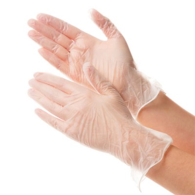Перчатки виниловые неопудренные
