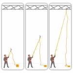 Телескопическая штанга Delta Plus LV400